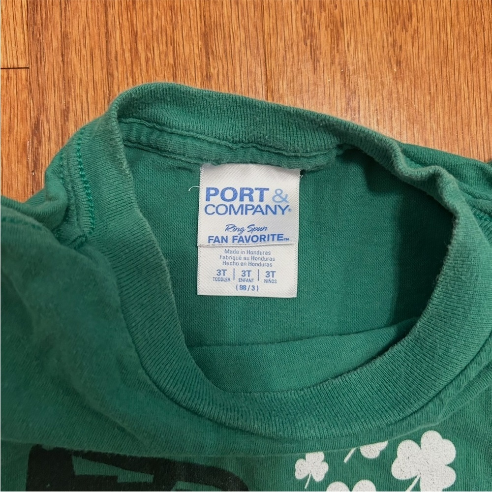 Port & Company Green Construction Shamrock Tee 3T Toddler Boy - Picture 4 of 6